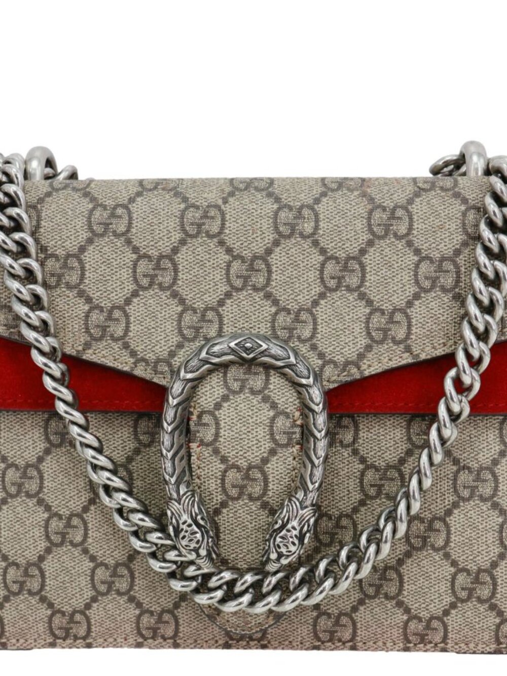 Gucci  Dionysus Mini GG Supreme Canvas Crossbody Bag Beige 421970